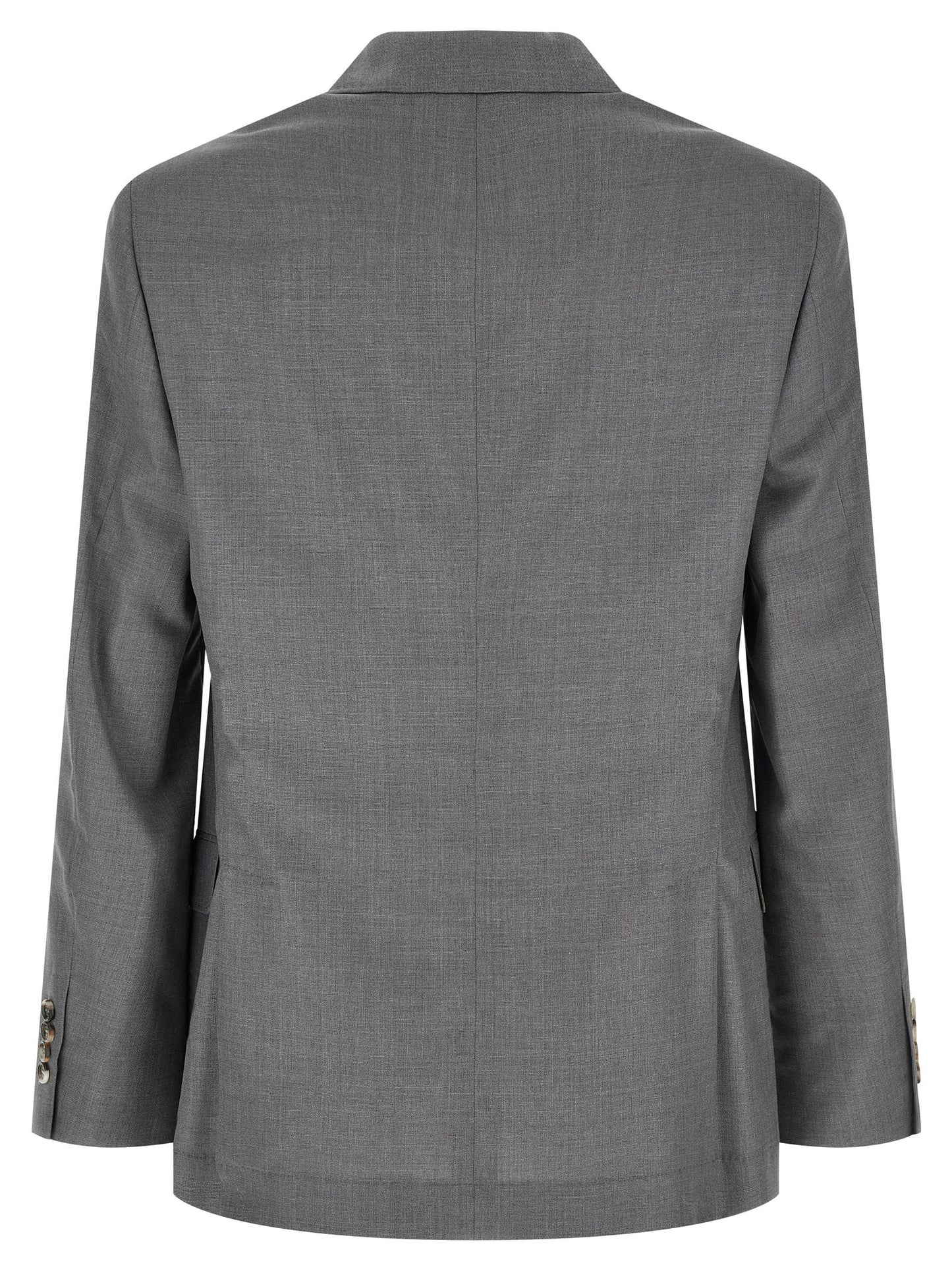 Brunello Cucinelli Gray Virgin Wool Blazer