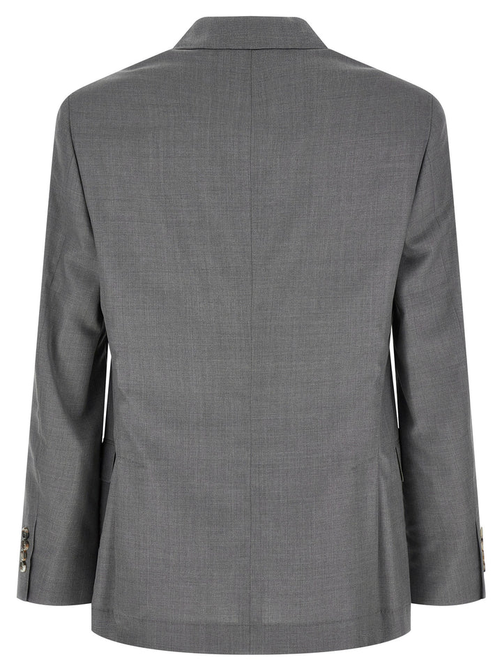 Brunello Cucinelli Gray Virgin Wool Blazer
