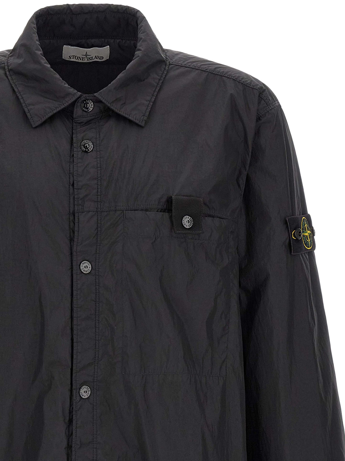 Stone Island Black Polyamide Shell Jacket