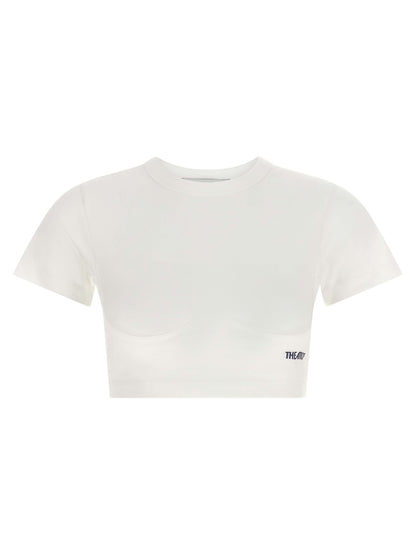 The Attico White Cotton T-Shirt