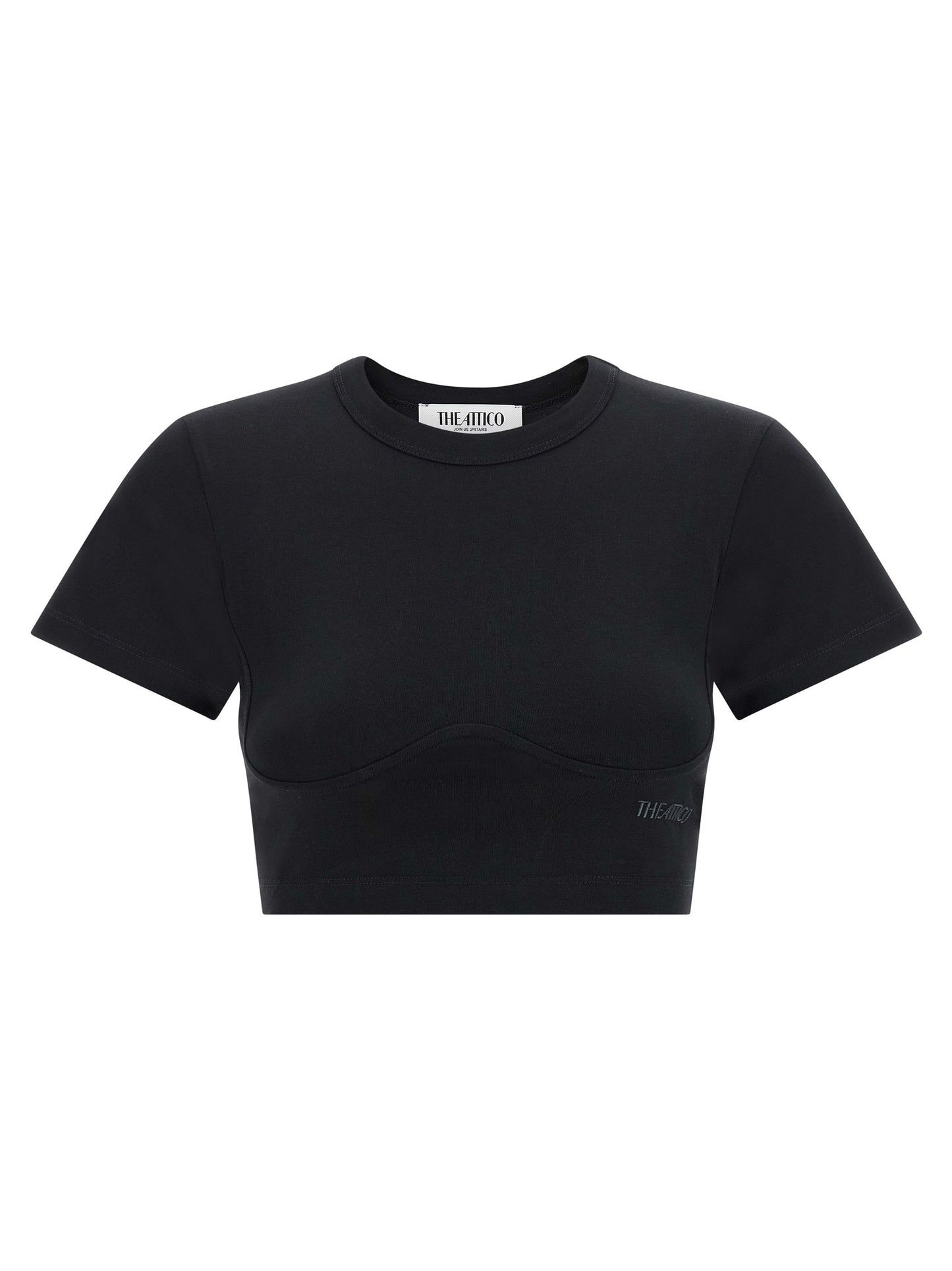 The Attico Black Cotton T-Shirt