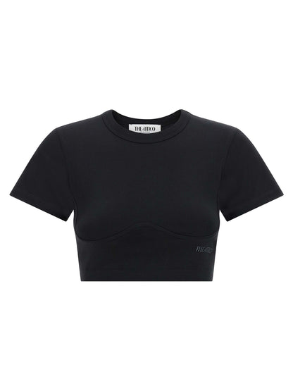 The Attico Black Cotton T-Shirt