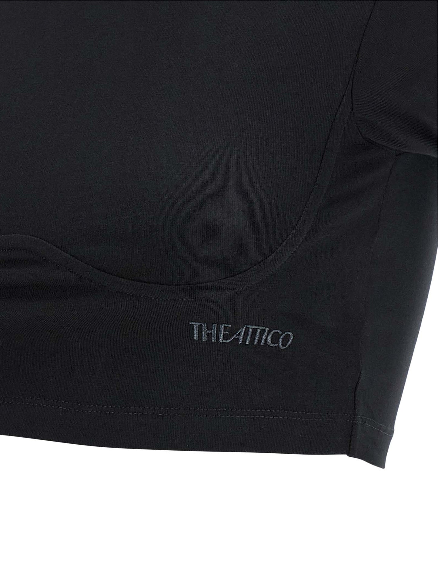 The Attico Black Cotton T-Shirt