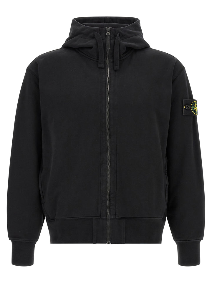 Stone Island Black Cotton Sweatshirt