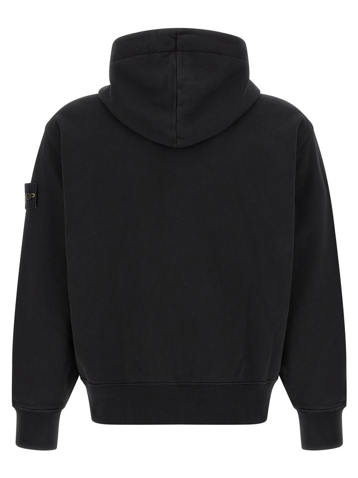 Stone Island Black Cotton Sweatshirt