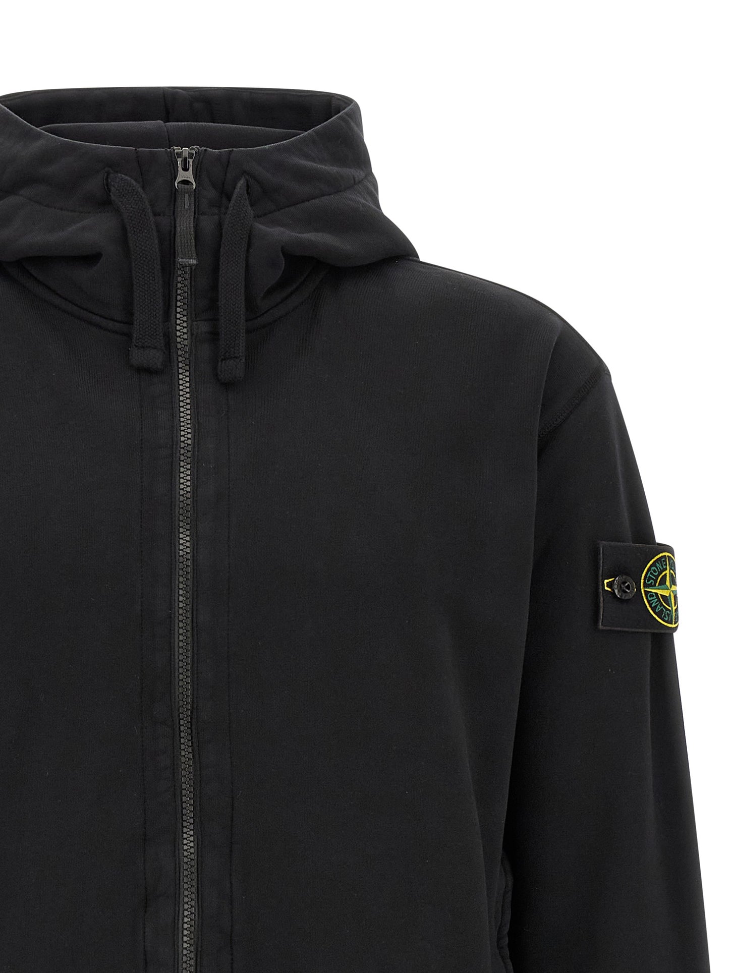 Stone Island Black Cotton Sweatshirt