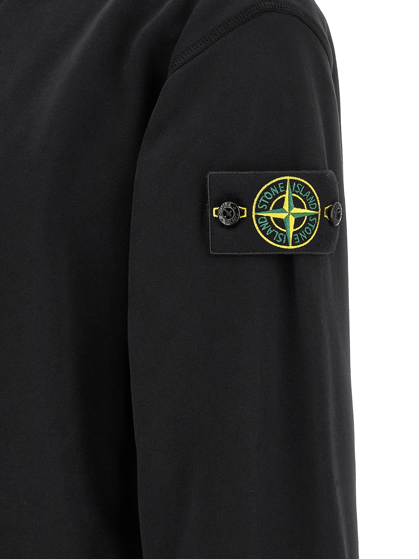 Stone Island Black Cotton Sweatshirt