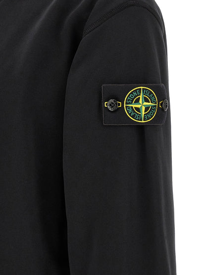 Stone Island Black Cotton Sweatshirt