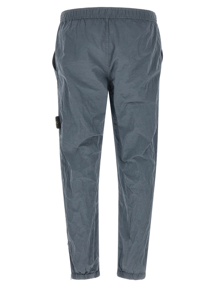 Stone Island Gray Polyamide Joggers (Workout Pants)