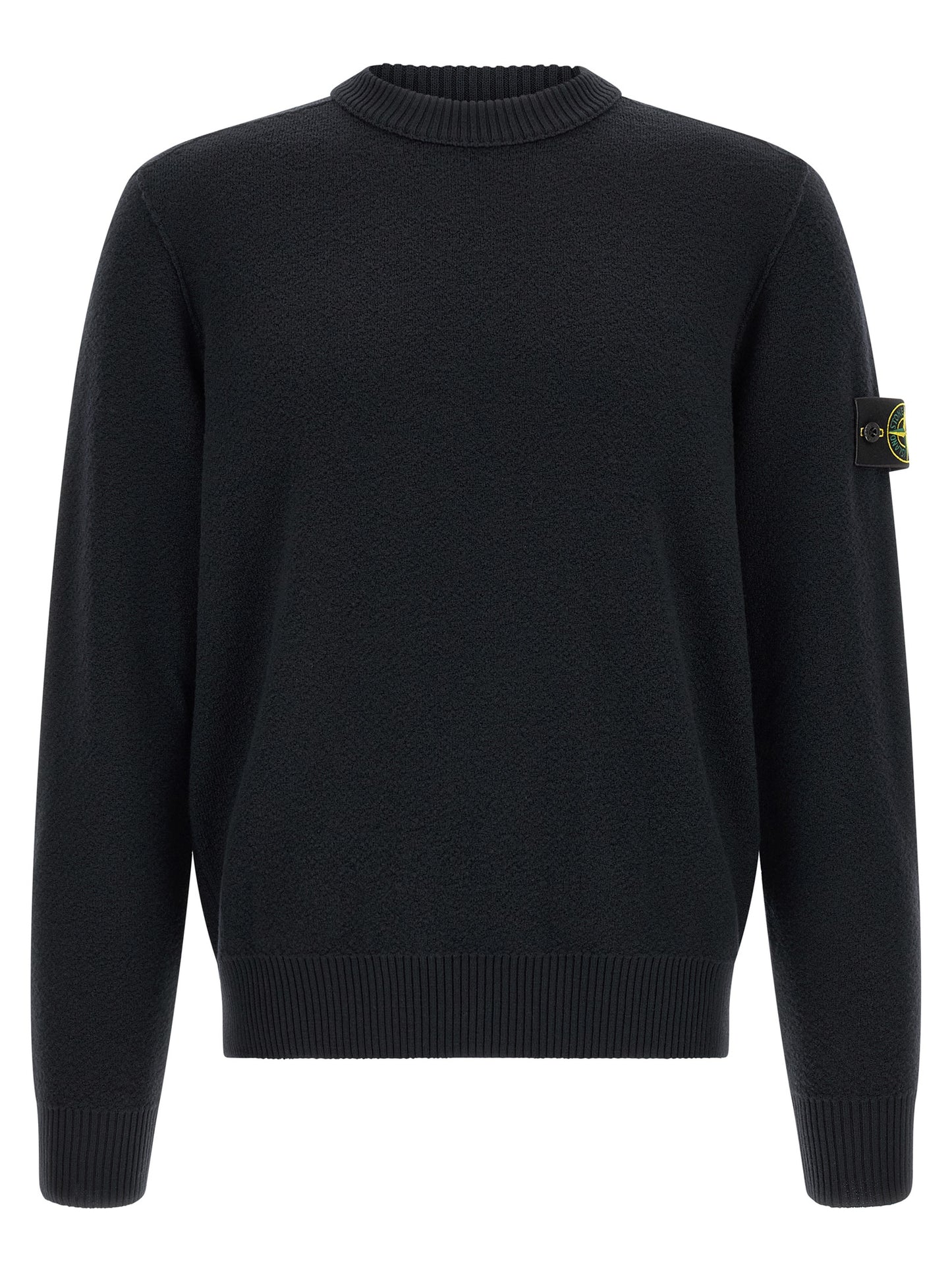 Stone Island Blue Virgin Wool Cardigan