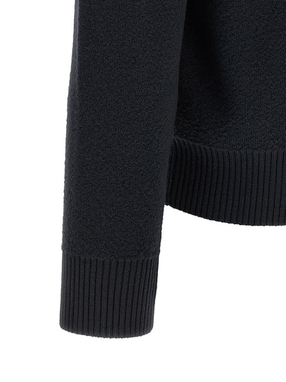 Stone Island Blue Virgin Wool Cardigan