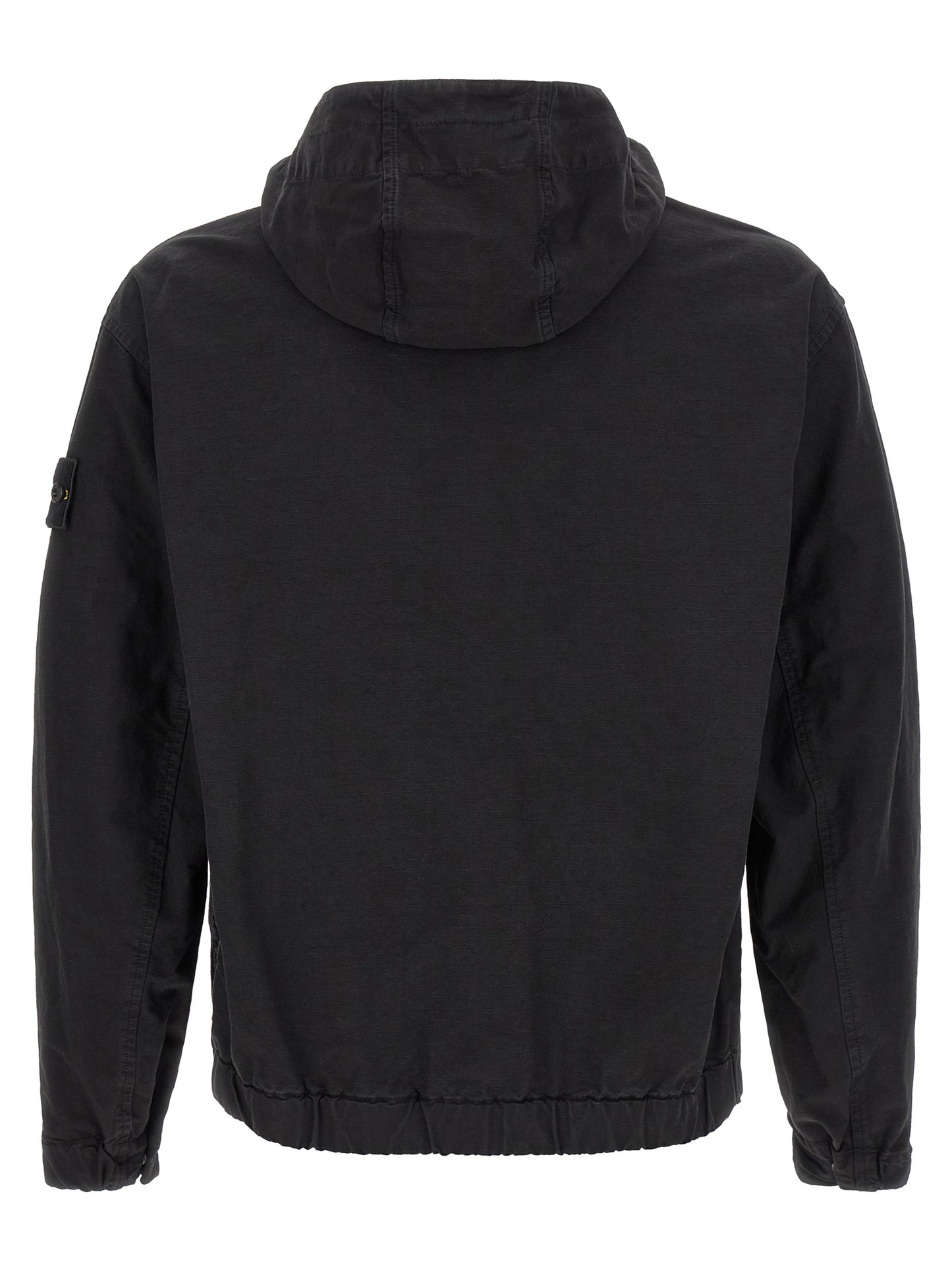 Stone Island Black Cotton Shell Jacket