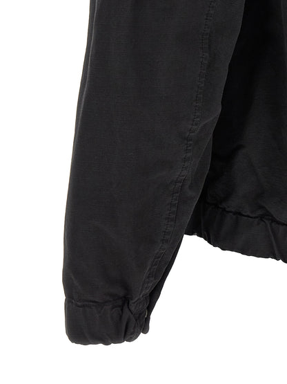 Stone Island Black Cotton Shell Jacket
