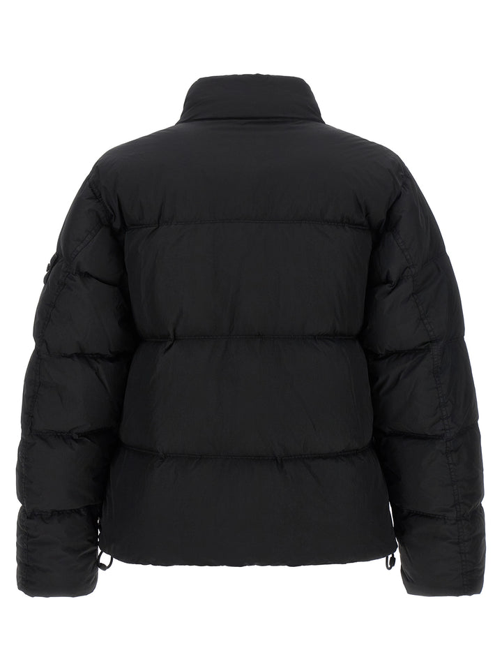 Stone Island Black Polyamide Full-Length Jacket