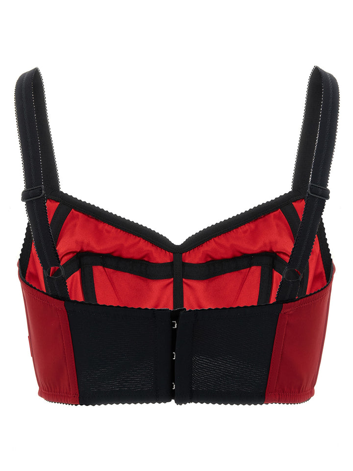 Dolce & Gabbana Red Acetate Tank Tops