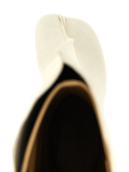 MM6 Maison Margiela White Cowhide Over The Knee