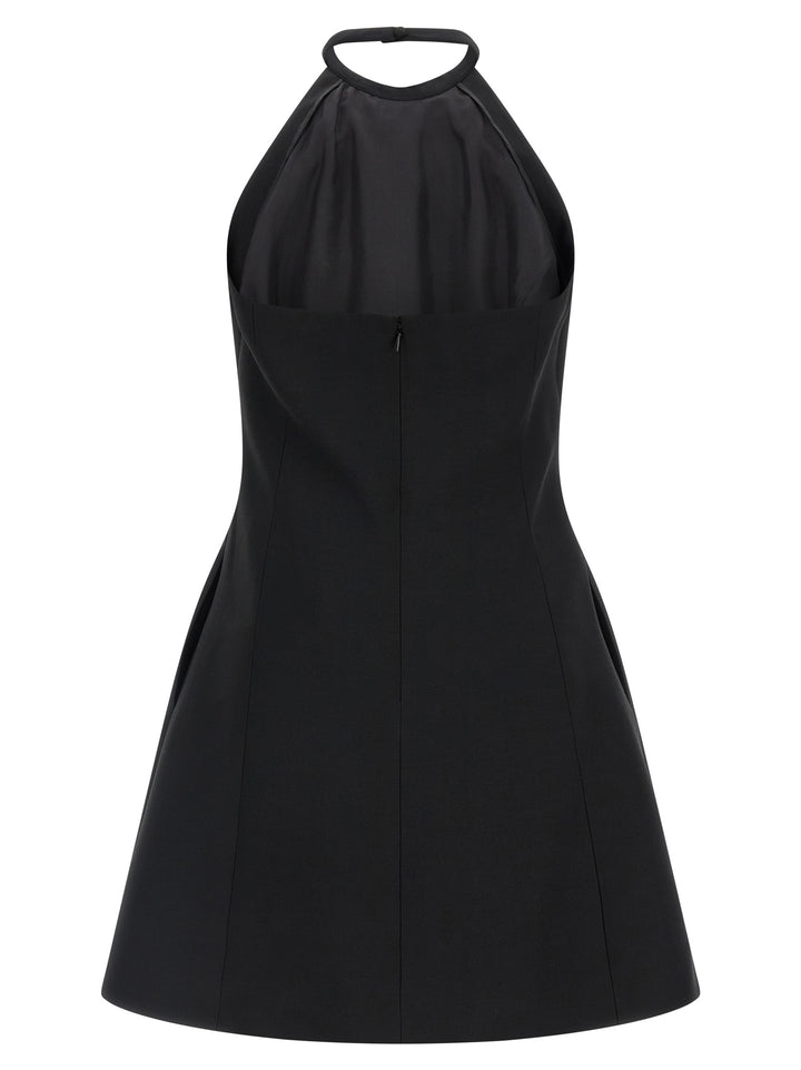 Valentino Garavani Black Virgin Wool Short Dress