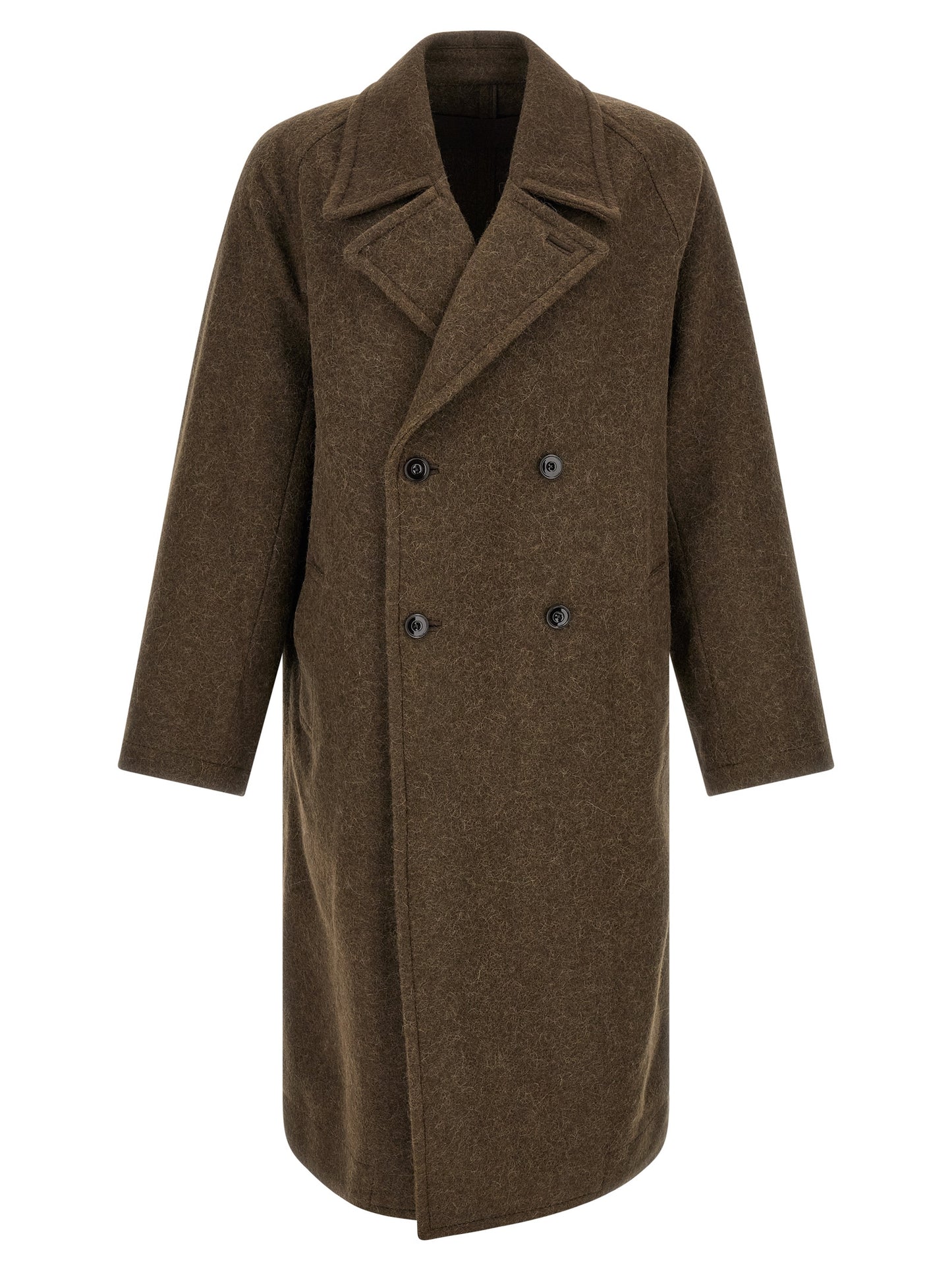 Lemaire Brown Wool Coat