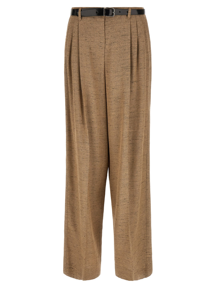 Dolce & Gabbana Beige Viscose Casual Pants