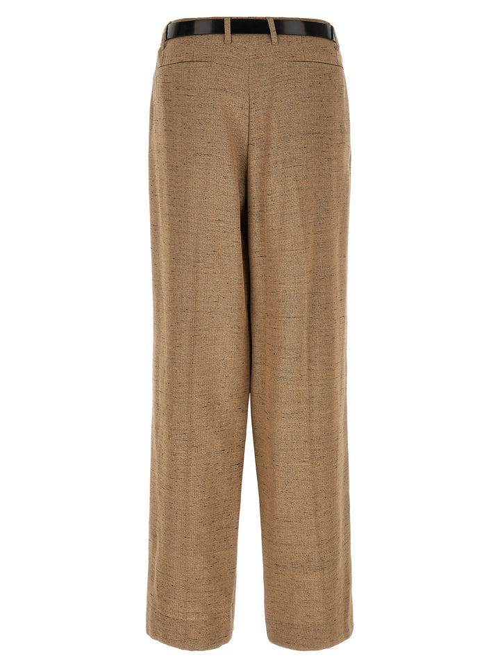 Dolce & Gabbana Beige Viscose Casual Pants