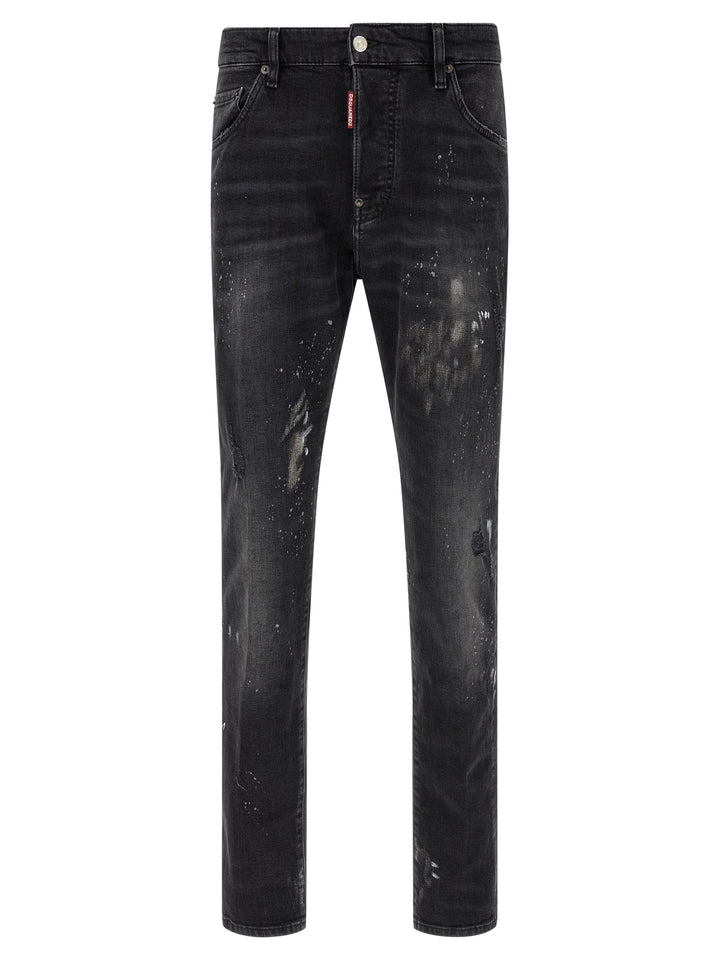 Dsquared² Black Cotton Slim Fit Jeans