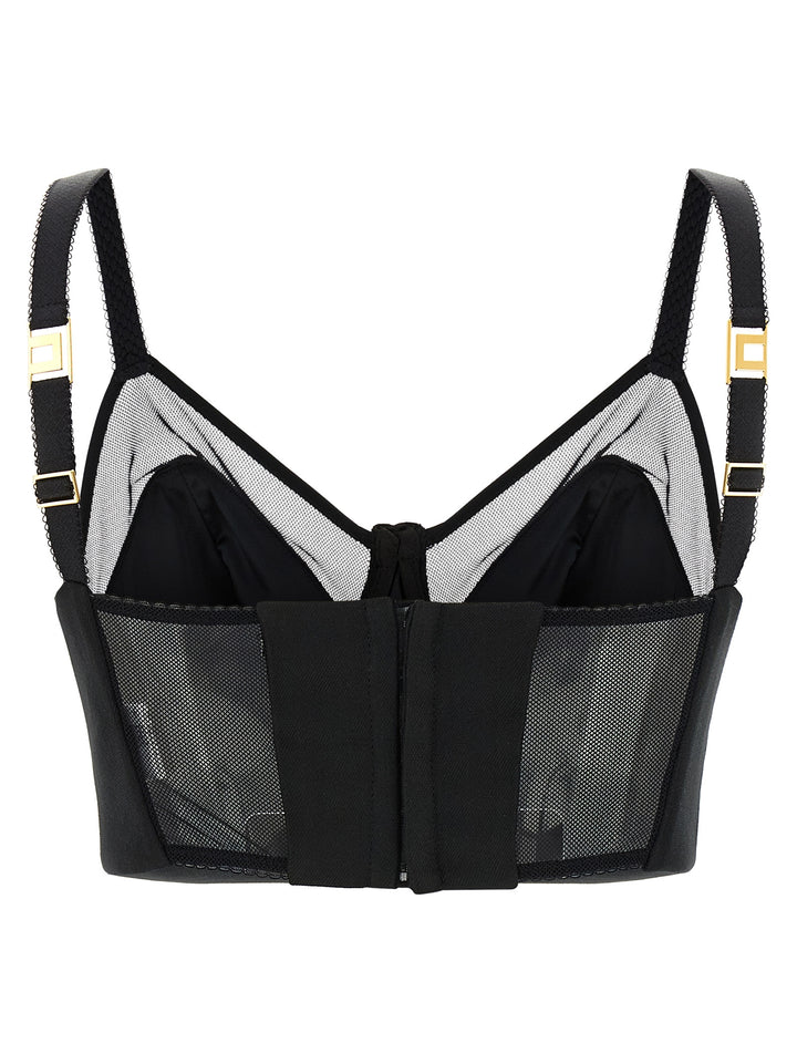 Elisabetta Franchi Black Virgin Wool Tank Tops