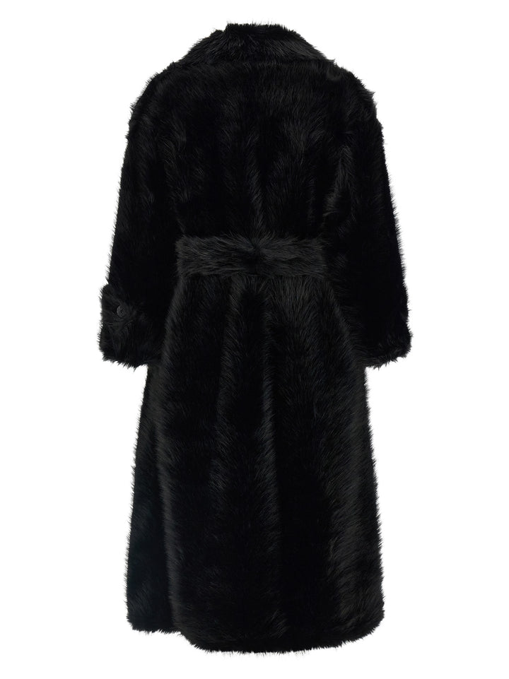 B&B COUTURE Black Polyester Coat