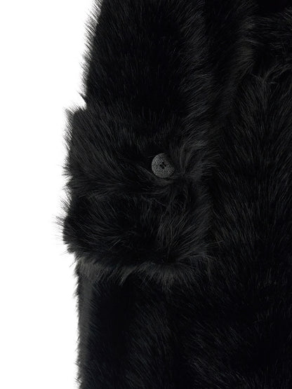 B&B COUTURE Black Polyester Coat