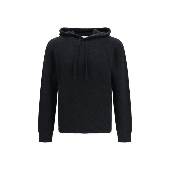Roberto Collina Black Wool Oves Aries Hoodie