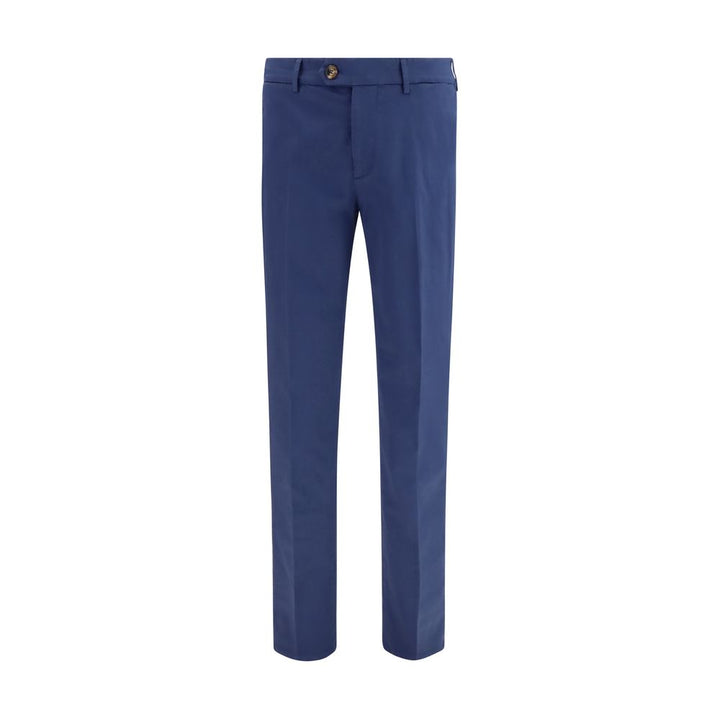 Brunello Cucinelli Blue Cotton Pants