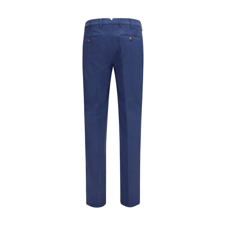 Brunello Cucinelli Blue Cotton Pants