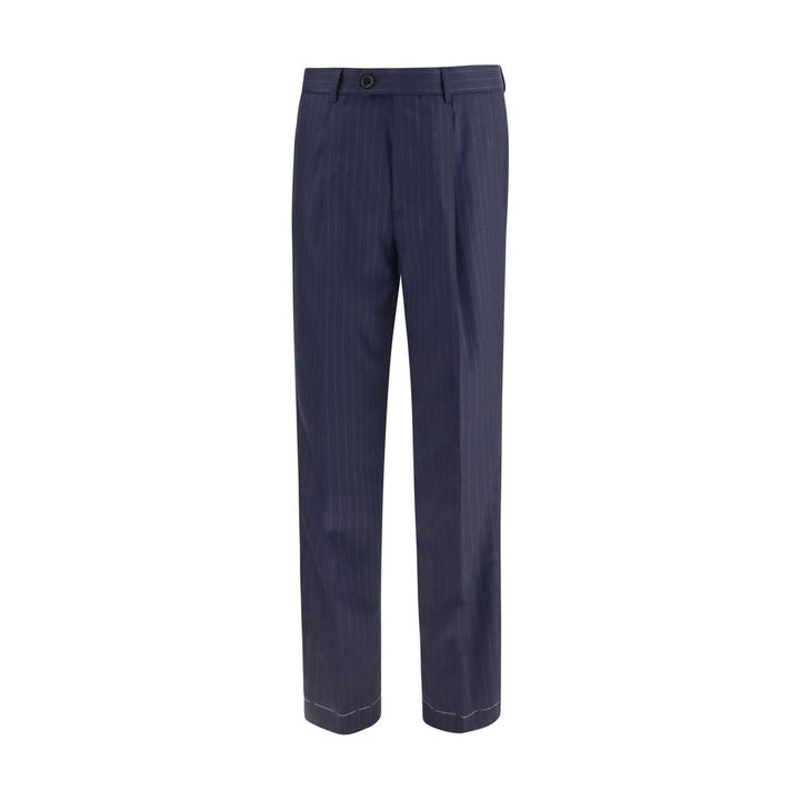 Brunello Cucinelli Blue Wool Oves Aries Dress Pants