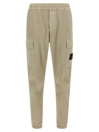 Stone Island Beige Cotton Cargo Pants
