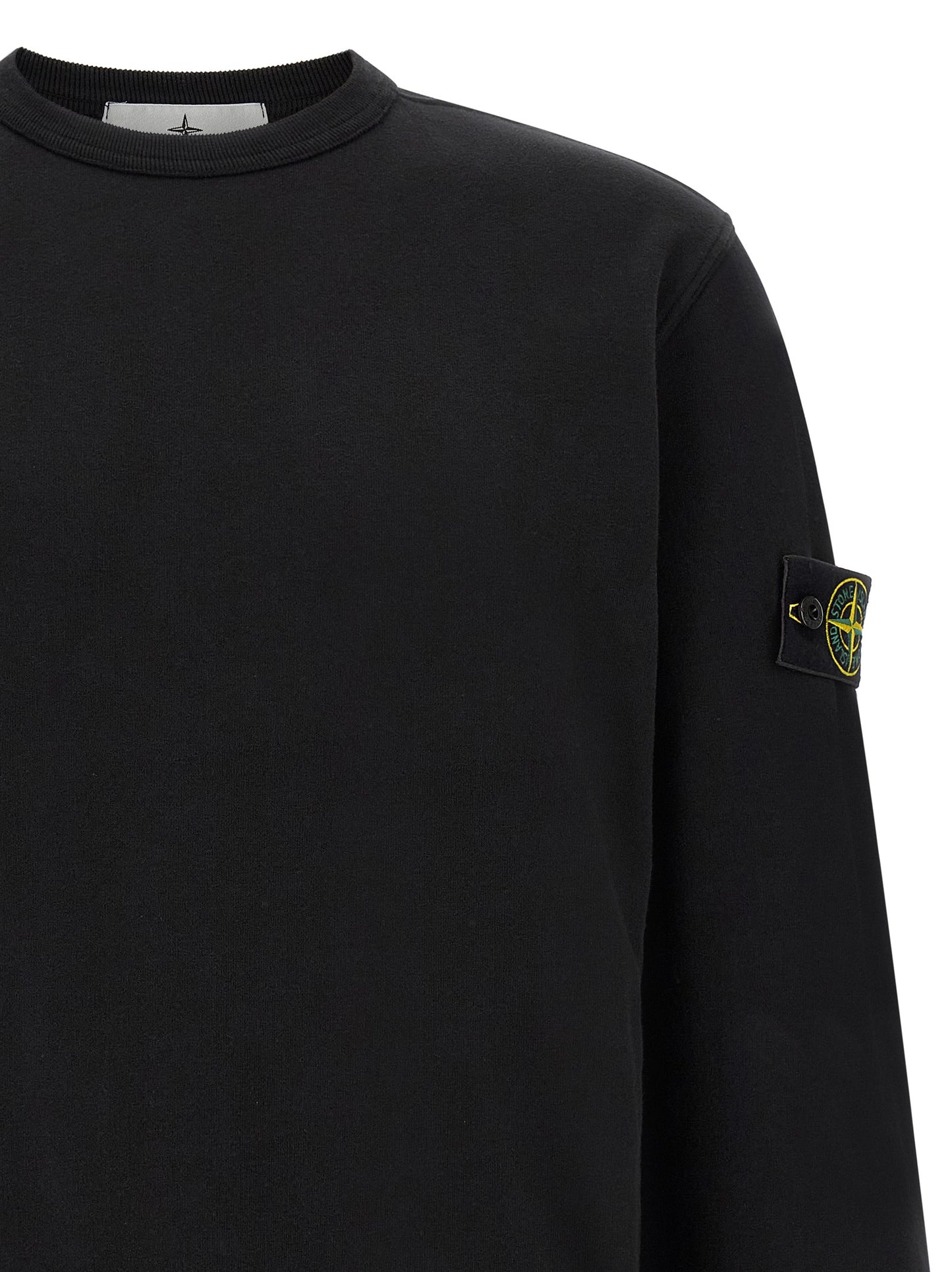 Stone Island Black Cotton Sweatshirt