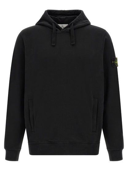 Stone Island Black Cotton Sweatshirt