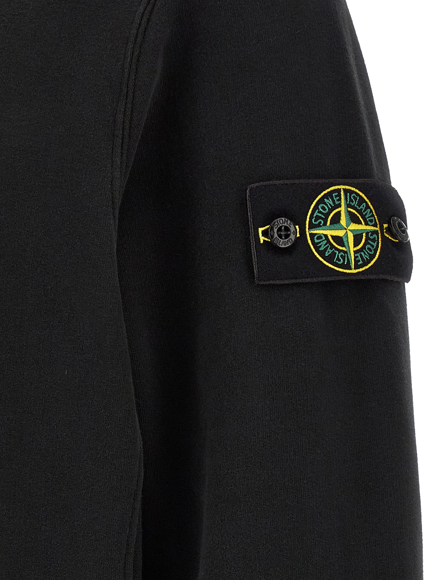 Stone Island Black Cotton Sweatshirt