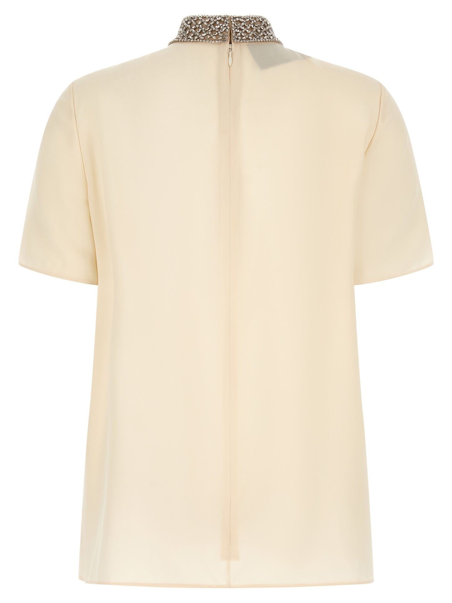 Valentino Garavani White Silk Tank Tops
