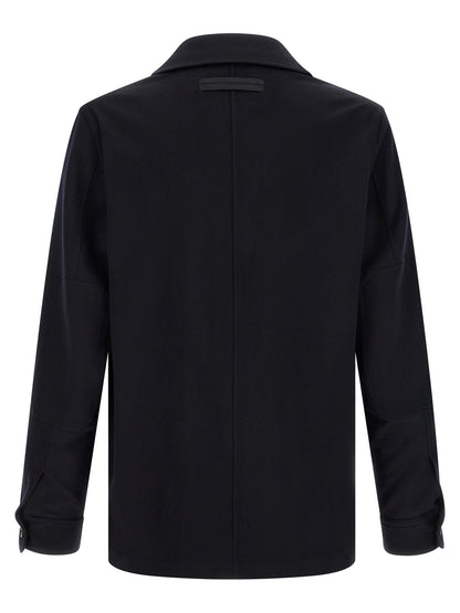 ZEGNA Blue Wool Blouse