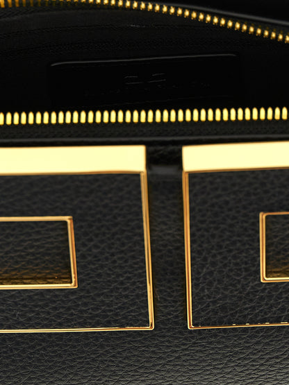 Elisabetta Franchi Black Polyester Handbag