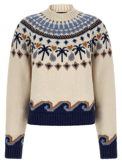 Alanui Multicolor Virgin Wool Cardigan