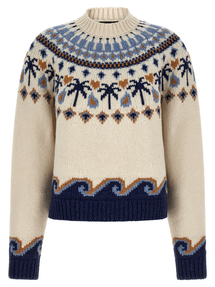 Alanui Multicolor Virgin Wool Cardigan