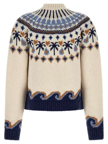 Alanui Multicolor Virgin Wool Cardigan
