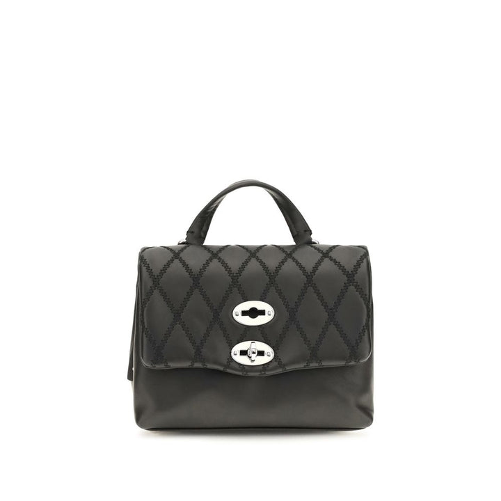 Zanellato Black Calf Leather Bos Taurus Shoulder Bag