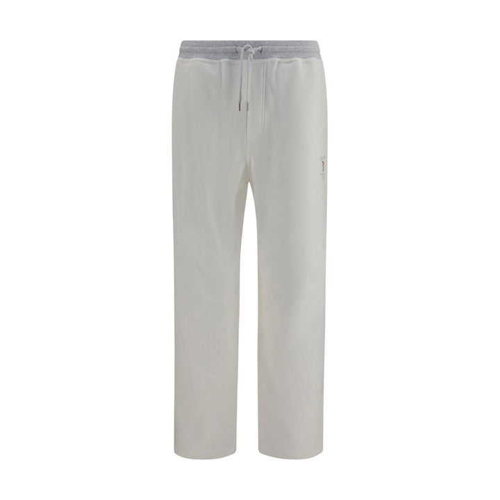 Brunello Cucinelli White Cotton Casual Pants