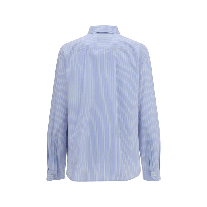 Saint Laurent Blue Cotton Pattern Shirt
