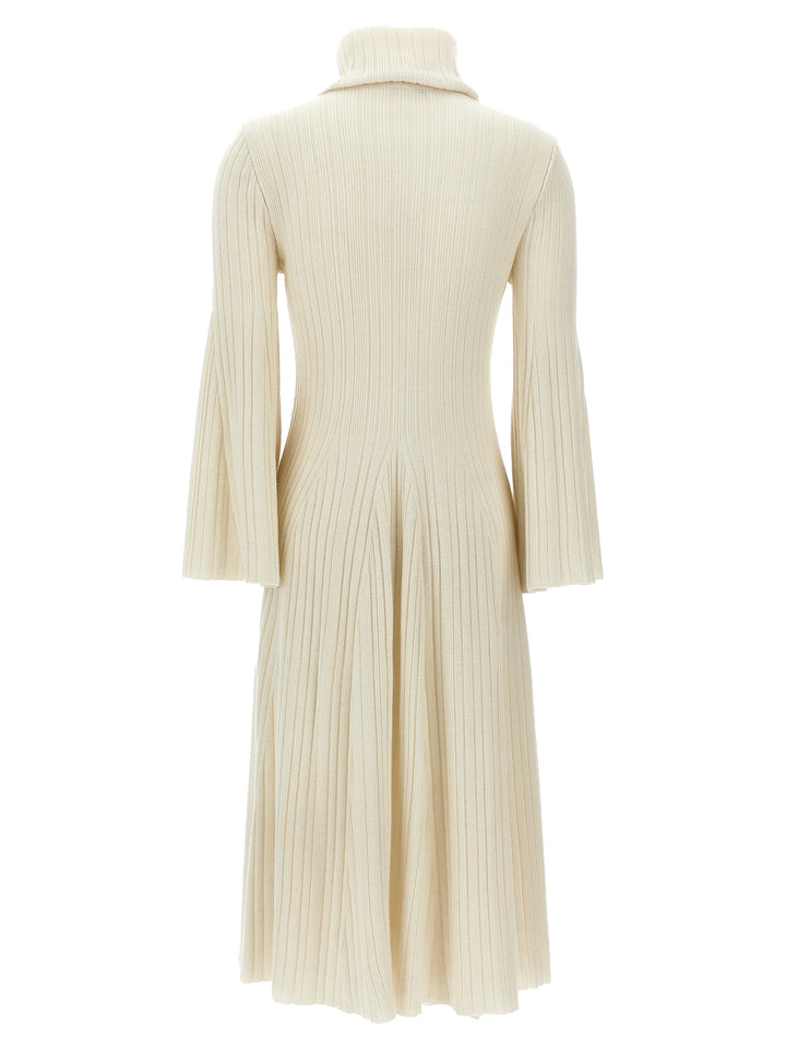 ANTONINO VALENTI White Cashmere Midi Skirt