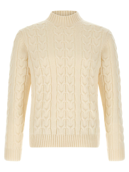 ZANONE White Virgin Wool Cardigan