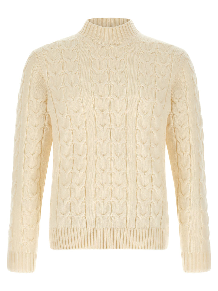 ZANONE White Virgin Wool Cardigan