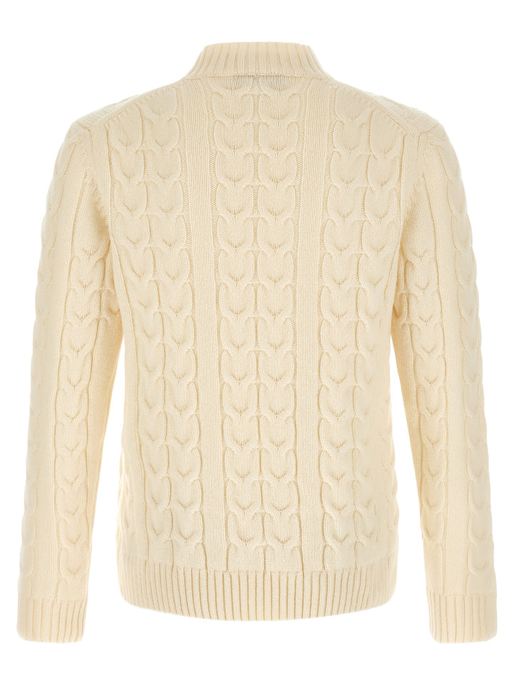 ZANONE White Virgin Wool Cardigan