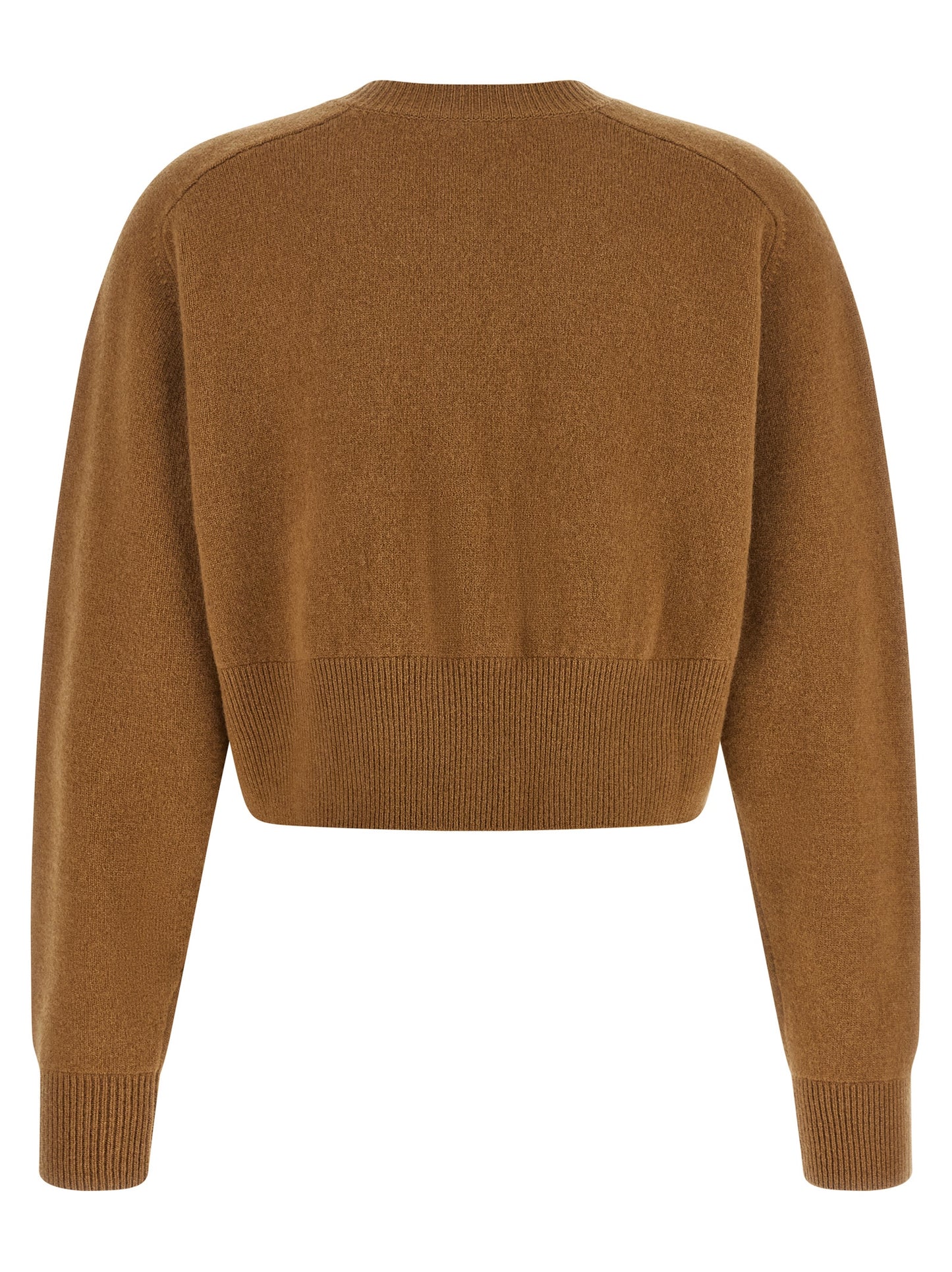 Elisabetta Franchi Brown Wool Cardigan